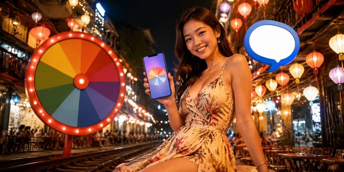 Không khí chơi roulette live casino tại Hà Nội về đêm tại chợ đêm