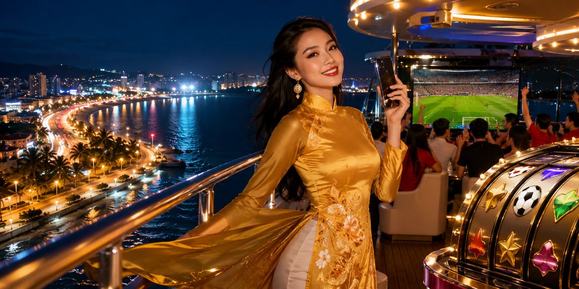 Không khí lễ hội cá cược game tại Phan Thiết với trang phục áo dài truyền thống